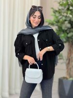 مانتو دو جیب پاکتی محنا کد 6821 - تصویر 3