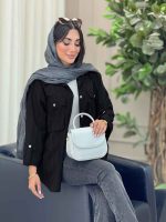 مانتو دو جیب پاکتی محنا کد 6821 - تصویر 15