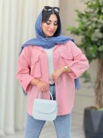 مانتو دو جیب پاکتی محنا کد 6821 - تصویر 2