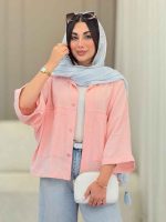 شومیز دو جیب لنا کد 6846 - تصویر 8