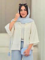 شومیز دو جیب لنا کد 6846 - تصویر 7