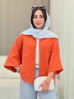 شومیز دو جیب لنا کد 6846 - تصویر 25