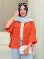 شومیز دو جیب لنا کد 6846 - تصویر 6