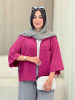 شومیز دو جیب لنا کد 6846 - تصویر 5