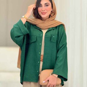 مانتو سر جیب نما آستین پاکتی کد 6808