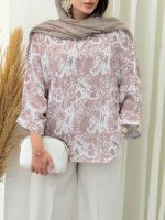 مانتو پانچ طرح دار کد 6882 - تصویر 13