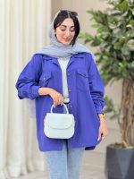 مانتو کتان دو جیب پاکتی شیلا کد 6892