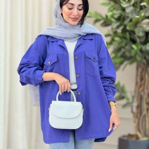 مانتو کتان دو جیب پاکتی شیلا کد 6892