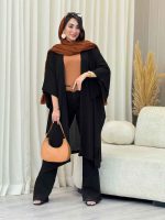 مانتو بلند بغل چاک کد 6353