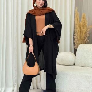 مانتو بلند بغل چاک کد 6353