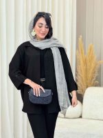 شومیز آستین پاگن دیلان کد 6893 - تصویر 5