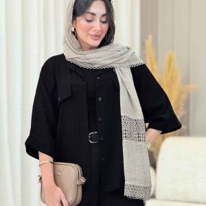 شومیز پانچ جیب نما کد 6855