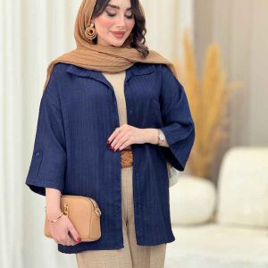 مانتو تک جیب آستین پاگن آندیا کد 6863