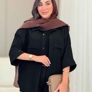 مانتو آستین پاکتی جلو ژیله کد 6901