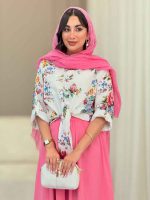 شومیز گره ای طرح گل کد 6890 - تصویر 4