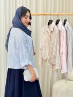 شومیز آستین پاگن گره ای کد 6740 - تصویر 7