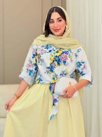 شومیز گره ای طرح گل کد 6890 - تصویر 2