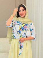 شومیز گره ای طرح گل کد 6890 - تصویر 6