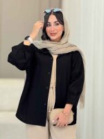 مانتو آستین پیله تک جیب ساره کد 6865 - تصویر 10