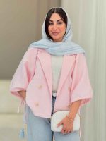 مانتو پانچ آستین بند سوگل کد 6869 - تصویر 18