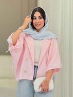 مانتو پانچ آستین بند سوگل کد 6869 - تصویر 3