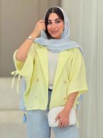 مانتو پانچ آستین بند سوگل کد 6869 - تصویر 11