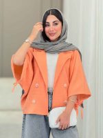 مانتو پانچ آستین بند سوگل کد 6869 - تصویر 13