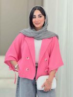 مانتو پانچ آستین بند سوگل کد 6869 - تصویر 22
