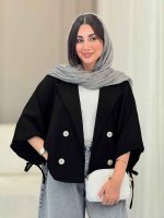 مانتو پانچ آستین بند سوگل کد 6869 - تصویر 5