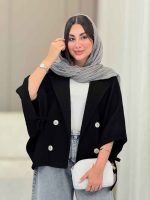 مانتو پانچ آستین بند سوگل کد 6869 - تصویر 14
