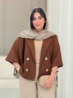 مانتو پانچ آستین بند سوگل کد 6869 - تصویر 8