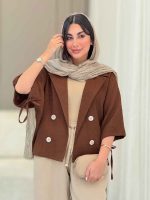 مانتو پانچ آستین بند سوگل کد 6869