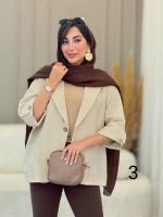 مانتو تک دکمه نیایش کد 6911 - تصویر 3