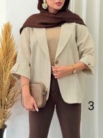 مانتو تک دکمه نیایش کد 6911 - تصویر 7