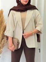 مانتو تک دکمه نیایش کد 6911 - تصویر 16