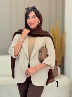 مانتو تک دکمه نیایش کد 6911 - تصویر 2
