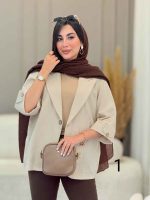 مانتو تک دکمه نیایش کد 6911 - تصویر 5