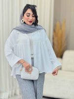مانتو چین دار نیارا کد 6982 - تصویر 24