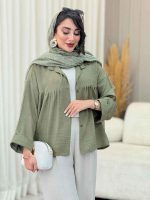 مانتو چین دار نیارا کد 6982 - تصویر 27