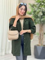 مانتو کتان بغل سه دکمه جیب پایین کد 6958 - تصویر 8