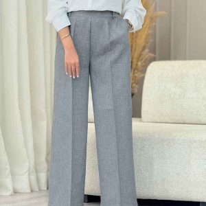 شلوار نیم بگ رنگی کمرکش کد 6990