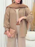 مانتو آستین پیله پریهان کد 6981 - تصویر 25