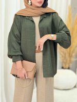 مانتو آستین پیله پریهان کد 6981 - تصویر 19
