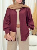 مانتو آستین پیله پریهان کد 6981 - تصویر 10