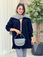 مانتو بغل سه دکمه دو جیب پیله کد 6959 - تصویر 2