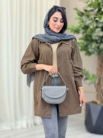 مانتو بغل سه دکمه دو جیب پیله کد 6959 - تصویر 10
