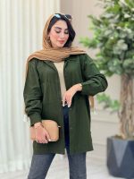 مانتو بغل سه دکمه دو جیب پیله کد 6959 - تصویر 9