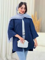 مانتو برش دار جلو باز کد 6994