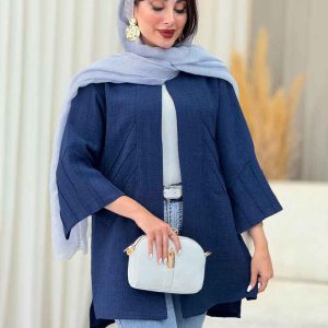 مانتو برش دار جلو باز کد 6994