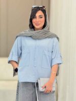 مانتو پشت دکمه سامیا کد 6937 - تصویر 26